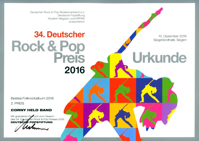 Deutscher Rock und Pop Preis 2016