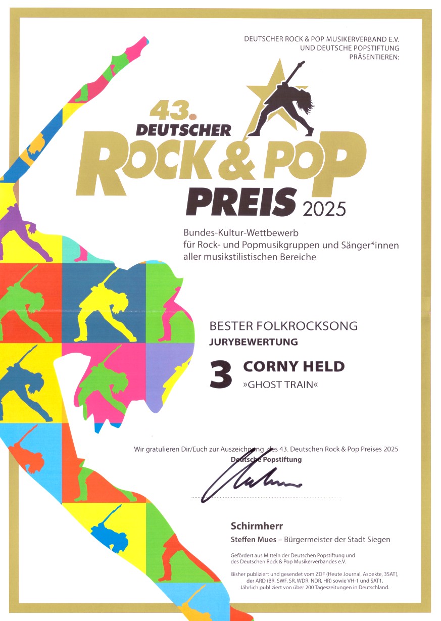 Deutscher Rock und Pop Preis 2024